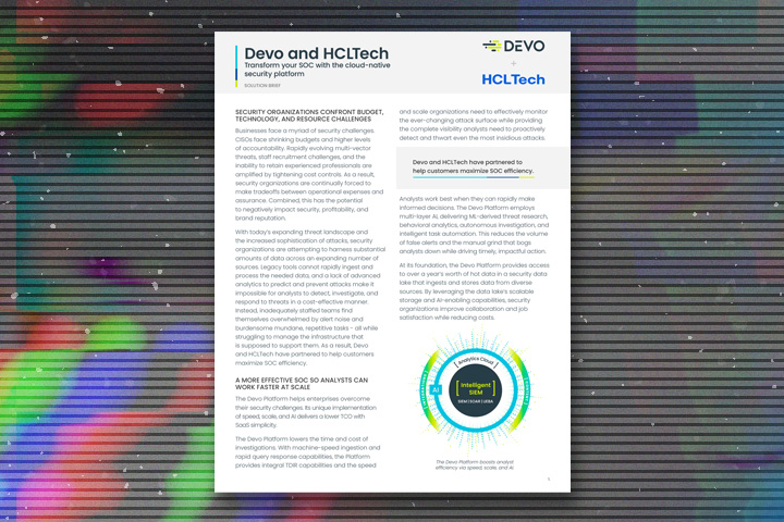 Devo and HCLTech